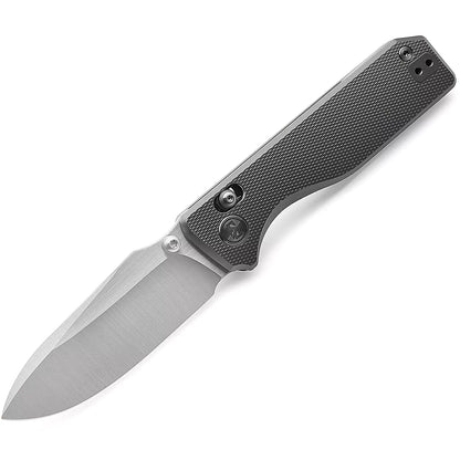 Miguron Vane - 3.25" M390 Hand Hollow Ground Rubbed Satin Blade, Titanium Handle