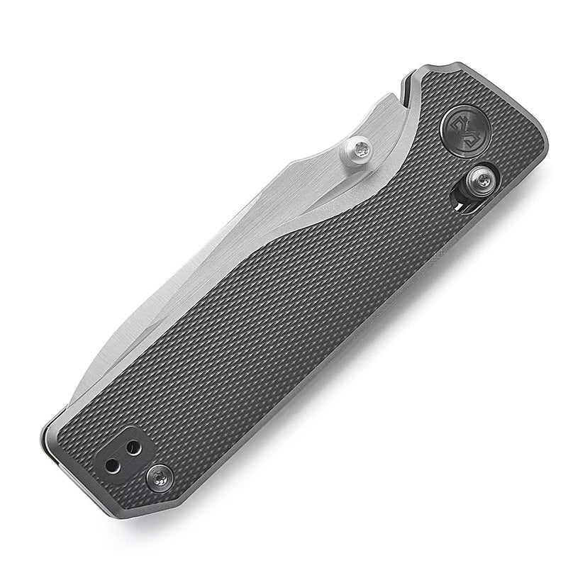 Miguron Vane - 3.25" M390 Hand Hollow Ground Rubbed Satin Blade, Titanium Handle