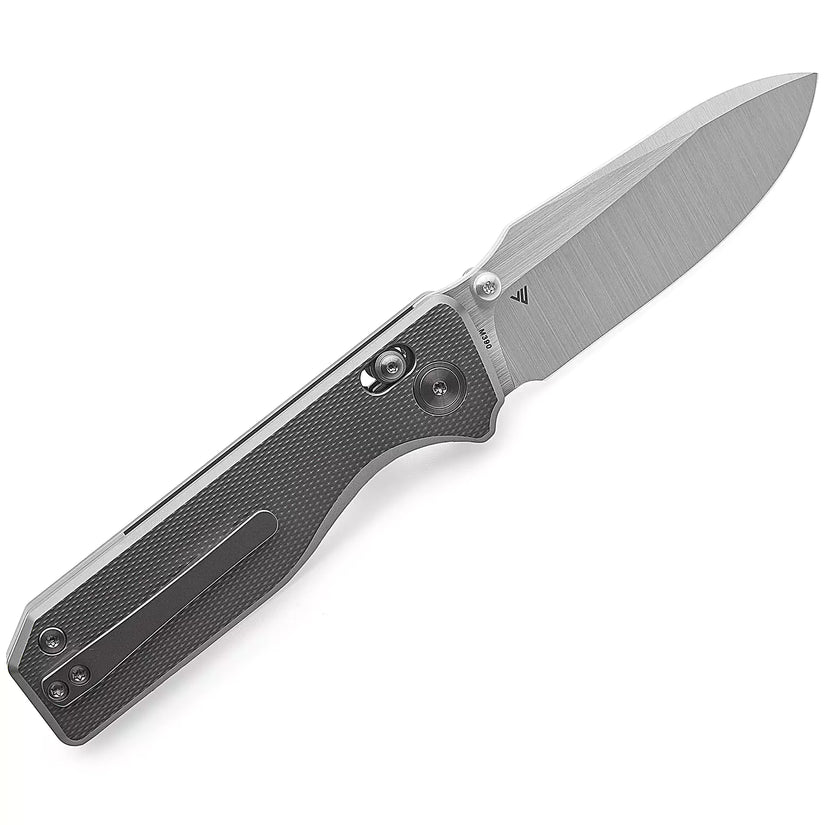 Miguron Vane - 3.25" M390 Hand Hollow Ground Rubbed Satin Blade, Titanium Handle