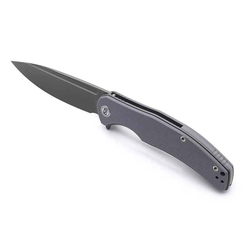 Miguron Knives Velona - 4.22" 14C28N Black PVD Blade, Dark Grey G10 Handle