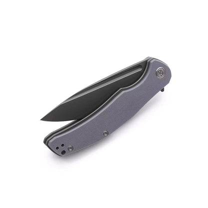 Miguron Knives Velona - 4.22" 14C28N Black PVD Blade, Dark Grey G10 Handle