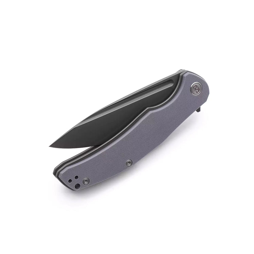 Miguron Knives Velona - 4.22" 14C28N Black PVD Blade, Dark Grey G10 Handle