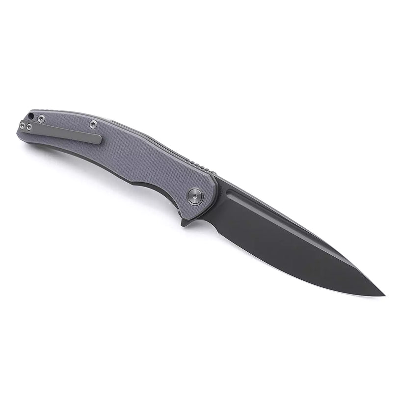 Miguron Knives Velona - 4.22" 14C28N Black PVD Blade, Dark Grey G10 Handle