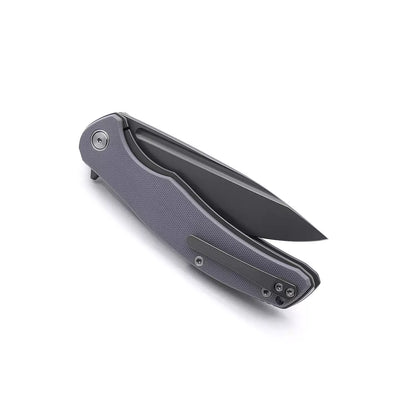 Miguron Knives Velona - 4.22" 14C28N Black PVD Blade, Dark Grey G10 Handle
