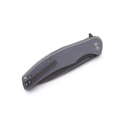 Miguron Knives Velona - 4.22" 14C28N Black PVD Blade, Dark Grey G10 Handle
