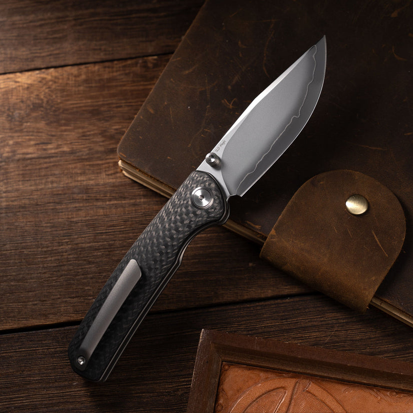 Olitans Gecko M070 - 3.07" SLD-Magic Blade, 3K Carbon Fibre Handle