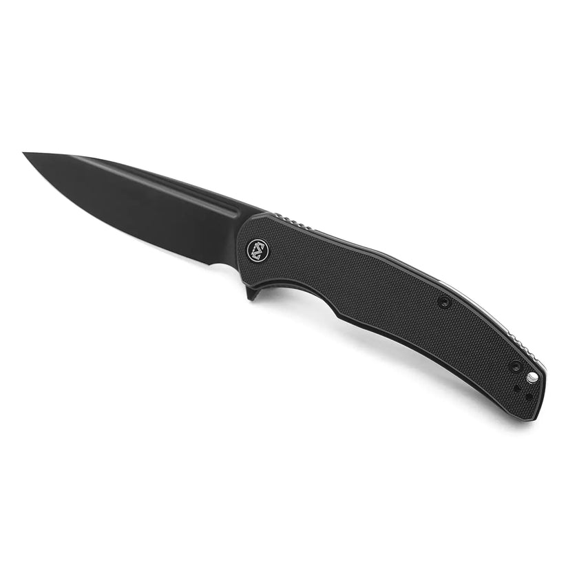 Miguron Knives Velona - 4.22" 14C28N Black PVD Blade, Black G10 Handle