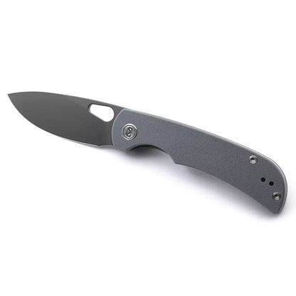 Miguron Knives Moyarl - 3.5" 14C28N Dark Grey PVD Blade, Grey G10 Handle