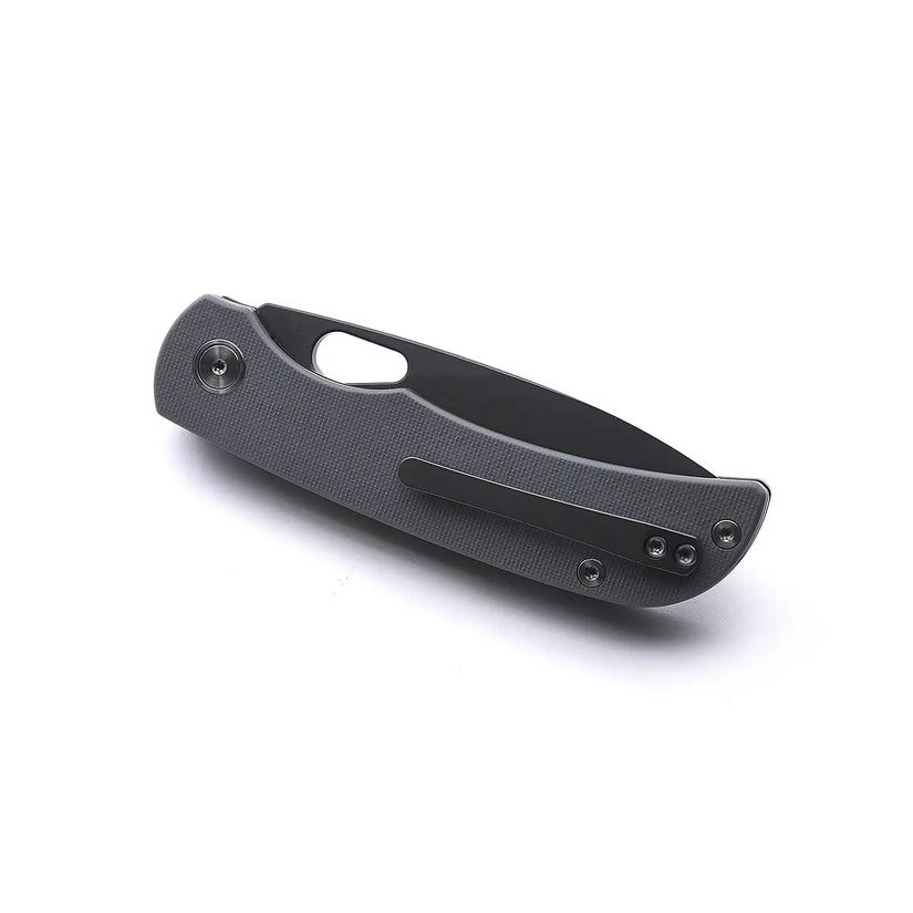 Miguron Knives Moyarl - 3.5" 14C28N Dark Grey PVD Blade, Grey G10 Handle