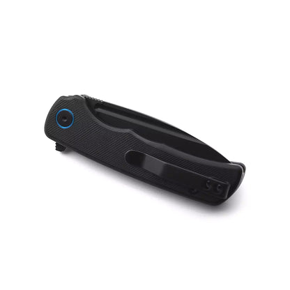 Miguron Knives Talism - 3.25" D2 Black PVD Blade, Black G10 Handle