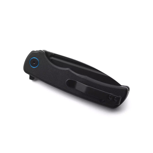Miguron Knives Talism - 3.25" D2 Black PVD Blade, Black G10 Handle