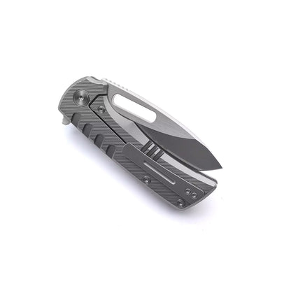 Miguron Knives Arma - 3.75" M390 Satin Blade, Sandblasted Titanium Handle