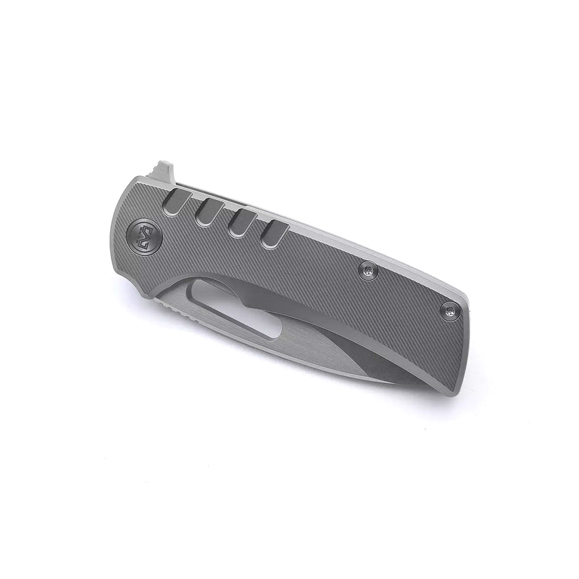 Miguron Knives Arma - 3.75" M390 Satin Blade, Sandblasted Titanium Handle