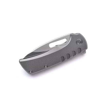 Miguron Knives Arma - 3.75" M390 Satin Blade, Sandblasted Titanium Handle