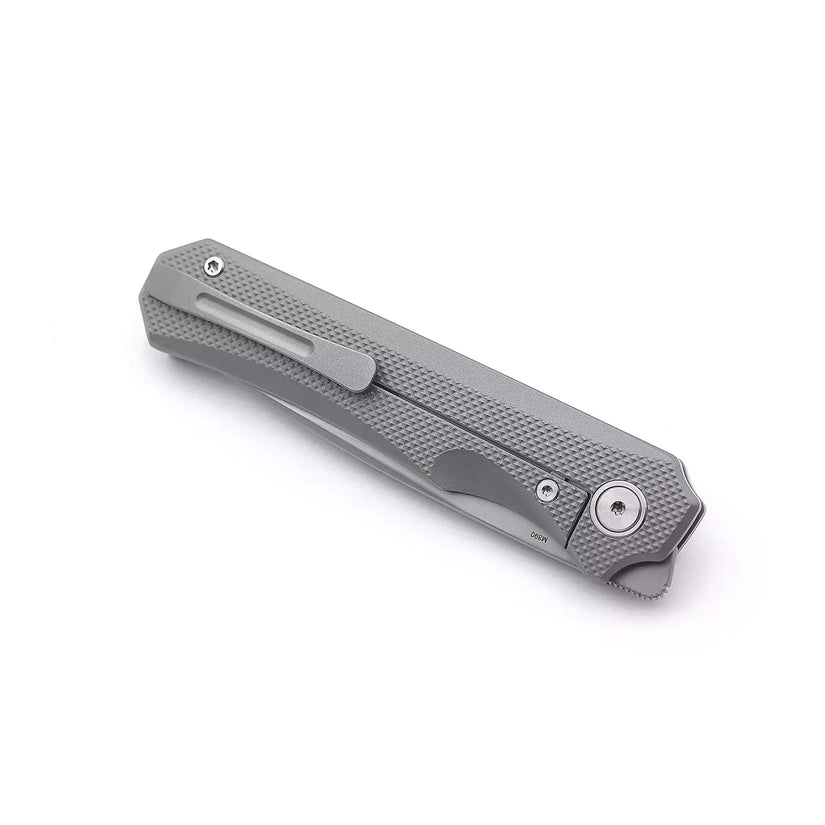 Miguron Knives Koraki II - 3.25" M390 Blade, Sandblasted Titanium Handle