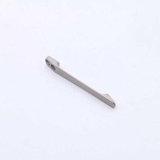 Miguron Knives Sandblasted Titanium Pocket Clip - Also Fits CJRB Pyrite