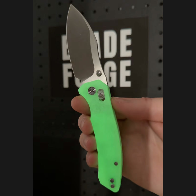 Miguron Norsa - 3.07" D2 Blade, Glow-in-the-dark Jade G10 Handle