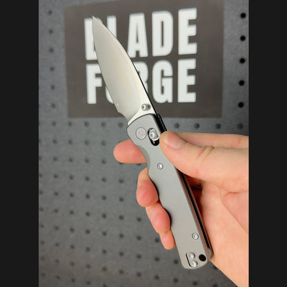 Miguron Vakor - 3.15" M390 Satin Blade, Dark Grey PVD Titanium Handle. MGR-633ADG