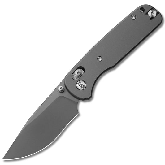 Miguron Katou - 2.97" 14C28N Grey PVD Blade, Grey PVD Aluminium Handle