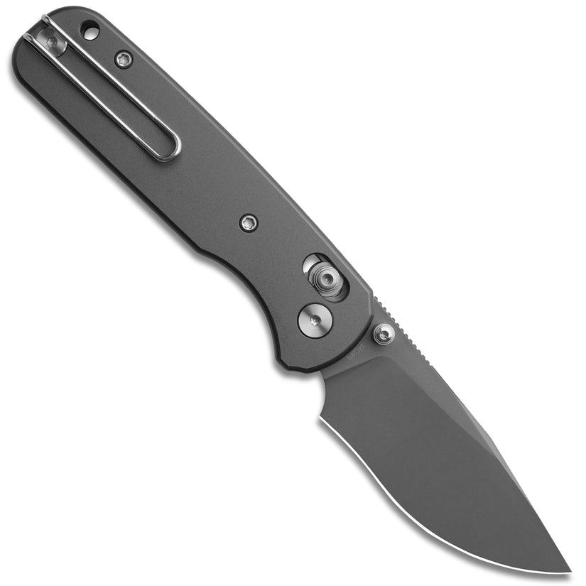 Miguron Katou - 2.97" 14C28N Grey PVD Blade, Grey PVD Aluminium Handle