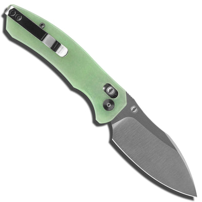 Miguron Norsa - 3.07" D2 Blade, Glow-in-the-dark Jade G10 Handle