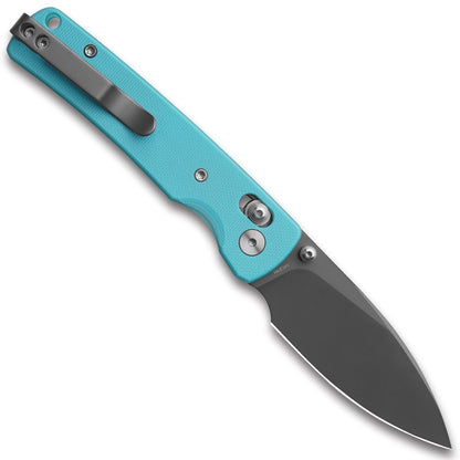 Miguron Vakor - 3.15" 14C28N Dark Grey PVD Blade, Blue G10 Handle