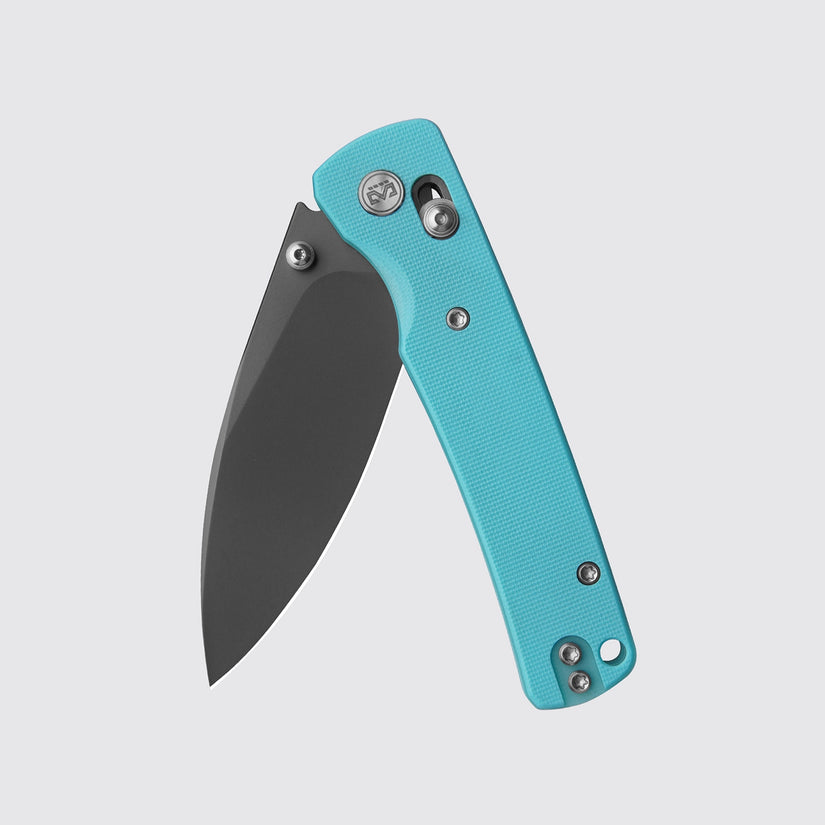 Miguron Vakor - 3.15" 14C28N Dark Grey PVD Blade, Blue G10 Handle