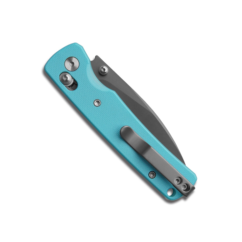 Miguron Vakor - 3.15" 14C28N Dark Grey PVD Blade, Blue G10 Handle