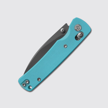 Miguron Vakor - 3.15" 14C28N Dark Grey PVD Blade, Blue G10 Handle