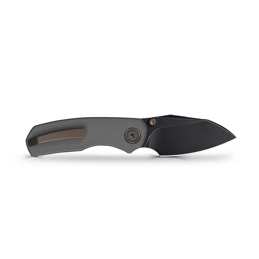 Olitans Mini Ti-Mastiff T074 - 2.36" Black PVD Stonewashed M390 Blade, Titanium Handle