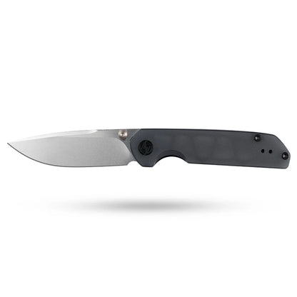 Olitans Lemon Shark G071 - 3.27" 10Cr15Mov Stonewashed Blade, Grey Acrylic Handle