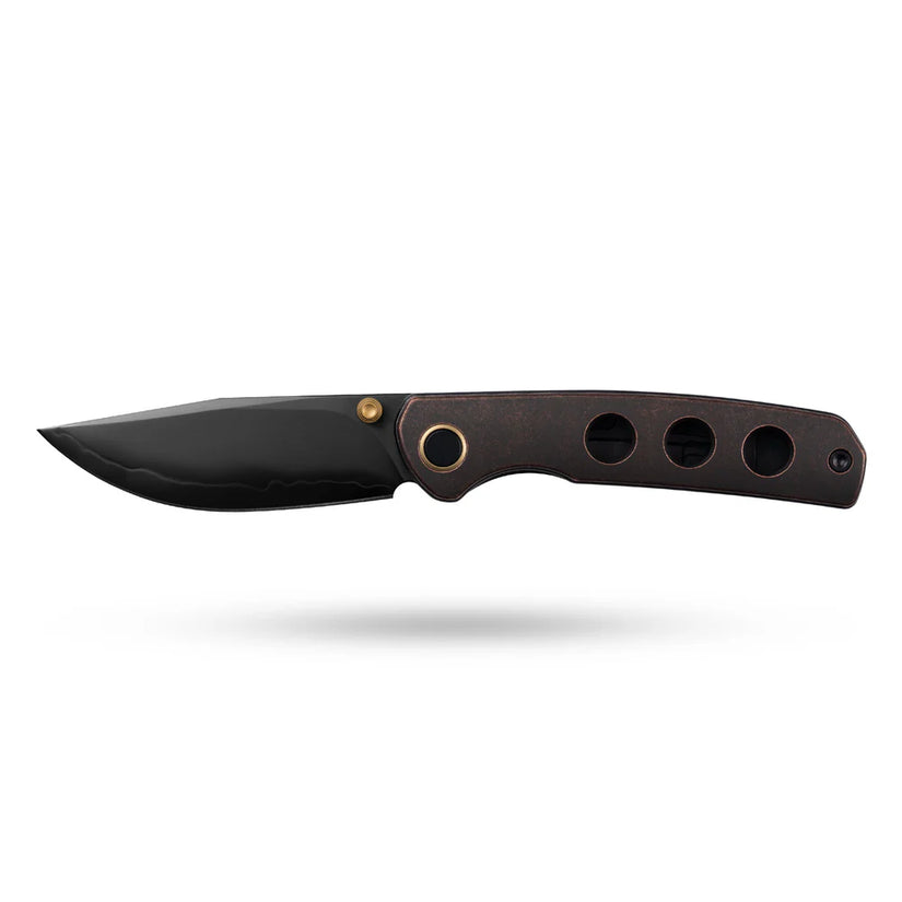 Olitans Gecko M070 - 3.07" SLD-Magic DLC Blade, Copper Handle