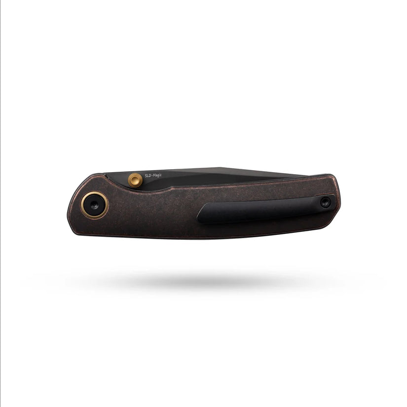 Olitans Gecko M070 - 3.07" SLD-Magic DLC Blade, Copper Handle