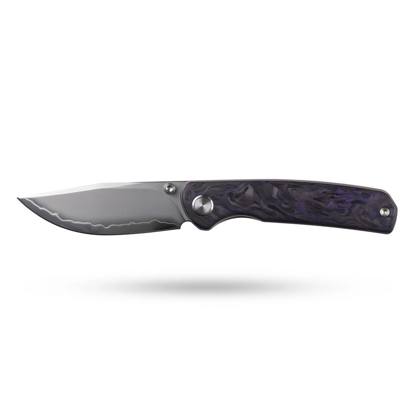 Olitans Gecko M070 - 3.07" SLD-Magic Blade, Purple Carbon Fibre Handle