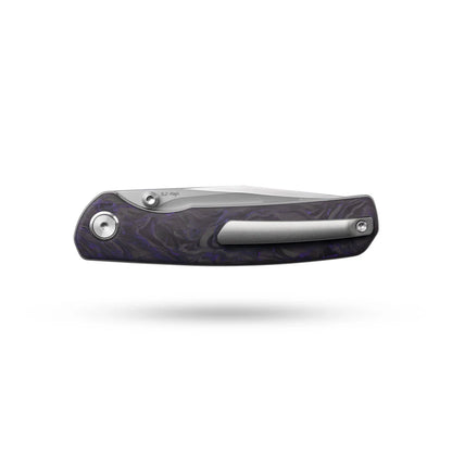 Olitans Gecko M070 - 3.07" SLD-Magic Blade, Purple Carbon Fibre Handle