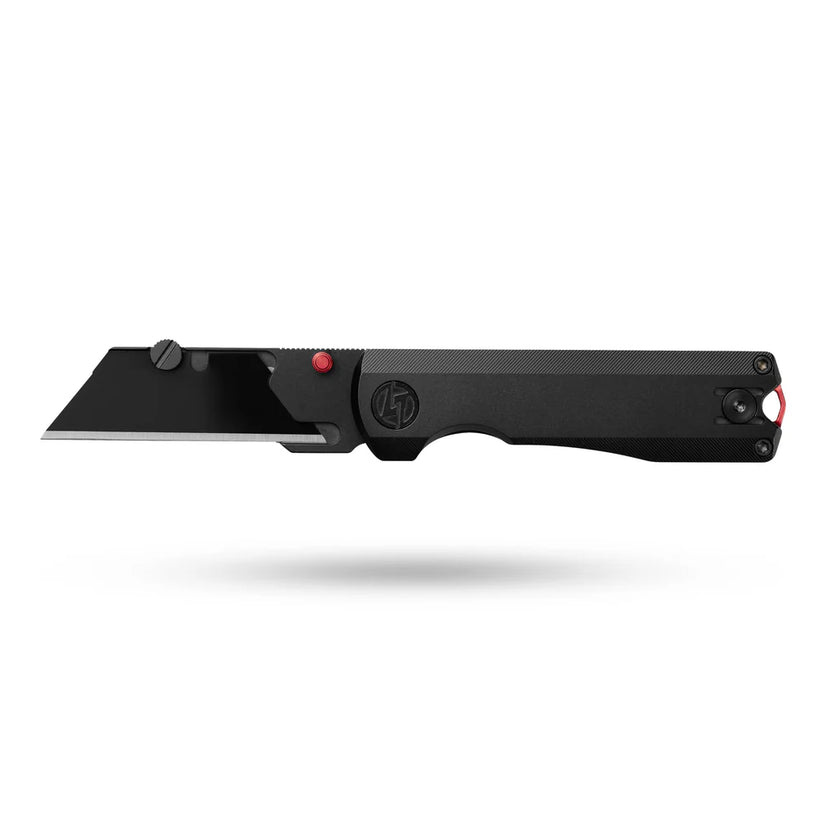 Olitans Ti Nova T078 - 2.68" Black Utility Blade, Black Titanium Handle