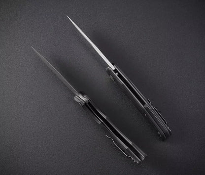 Petrified Fish Hairtail PFP10CW - 3.54" K110 Stonewashed Blade, Carbon Fibre Handle