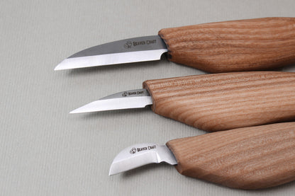 BeaverCraft S15 - Starter Chip Carving and Whittling Knife Set