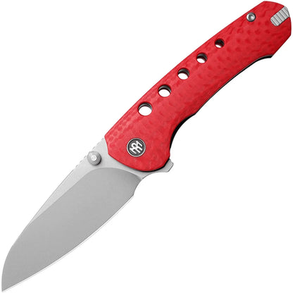 Remette RT-Bee - 2.8" 14C28N Sandblasted Blade, Red G10 Handle and Titanium Toothpick