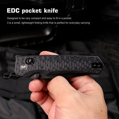 Remette RT-Aurora - 2.75" 14C28N Black Blade, Black Raindrop G10 Handle. AURA-G2