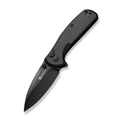 Sencut ArcBlast S22043B-1 - 2.98" 9Cr18MoV Black Blade, Back Aluminium Handle