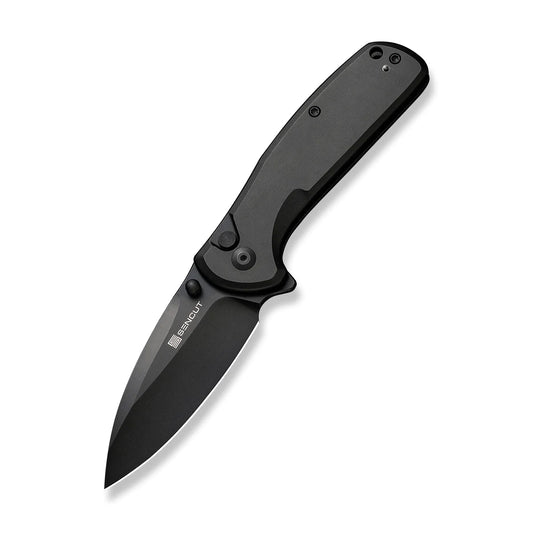 Sencut ArcBlast S22043B-1 - 2.98" 9Cr18MoV Black Blade, Back Aluminium Handle