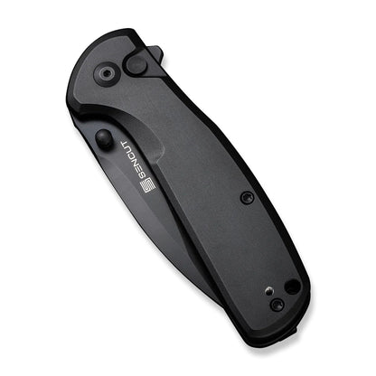 Sencut ArcBlast S22043B-1 - 2.98" 9Cr18MoV Black Blade, Back Aluminium Handle