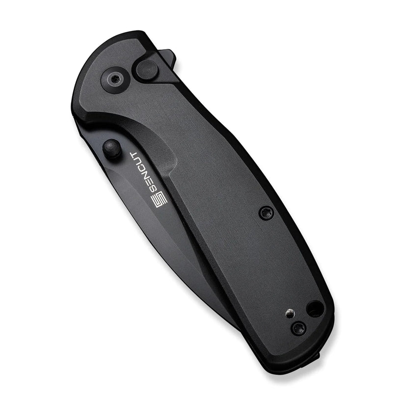 Sencut ArcBlast S22043B-1 - 2.98" 9Cr18MoV Black Blade, Back Aluminium Handle