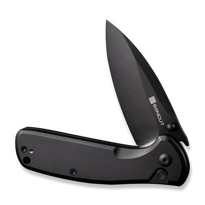 Sencut ArcBlast S22043B-1 - 2.98" 9Cr18MoV Black Blade, Back Aluminium Handle