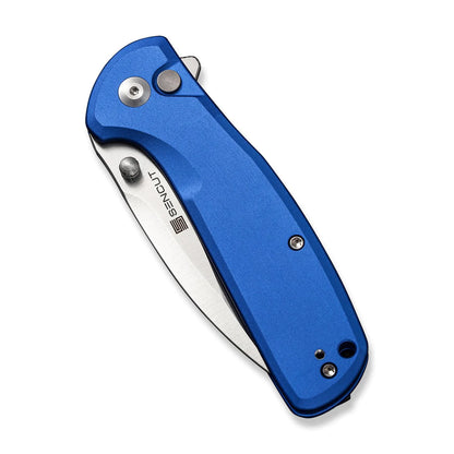 Sencut ArcBlast S22043B-3 - 2.98" 9Cr18MoV Satin Blade, Blue Aluminium Handle