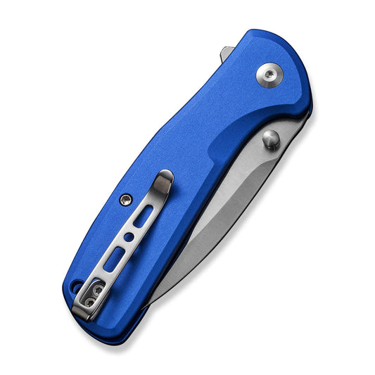 Sencut ArcBlast S22043B-3 - 2.98" 9Cr18MoV Satin Blade, Blue Aluminium Handle