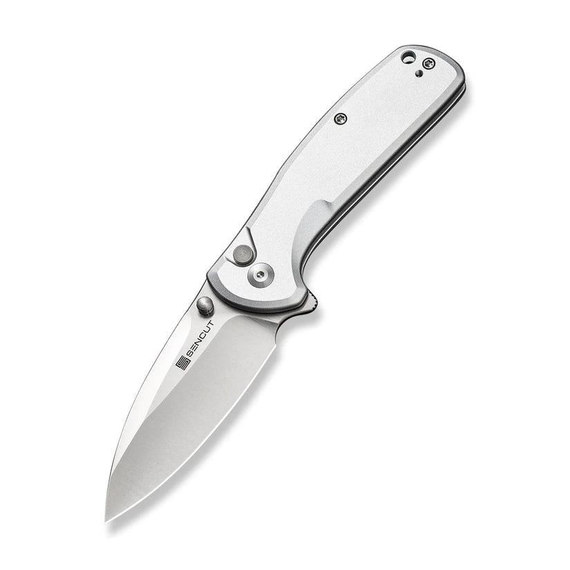 Sencut ArcBlast S22043B-2 - 2.98" 9Cr18MoV Satin Blade, Silver Aluminium Handle
