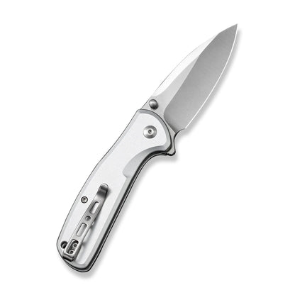 Sencut ArcBlast S22043B-2 - 2.98" 9Cr18MoV Satin Blade, Silver Aluminium Handle