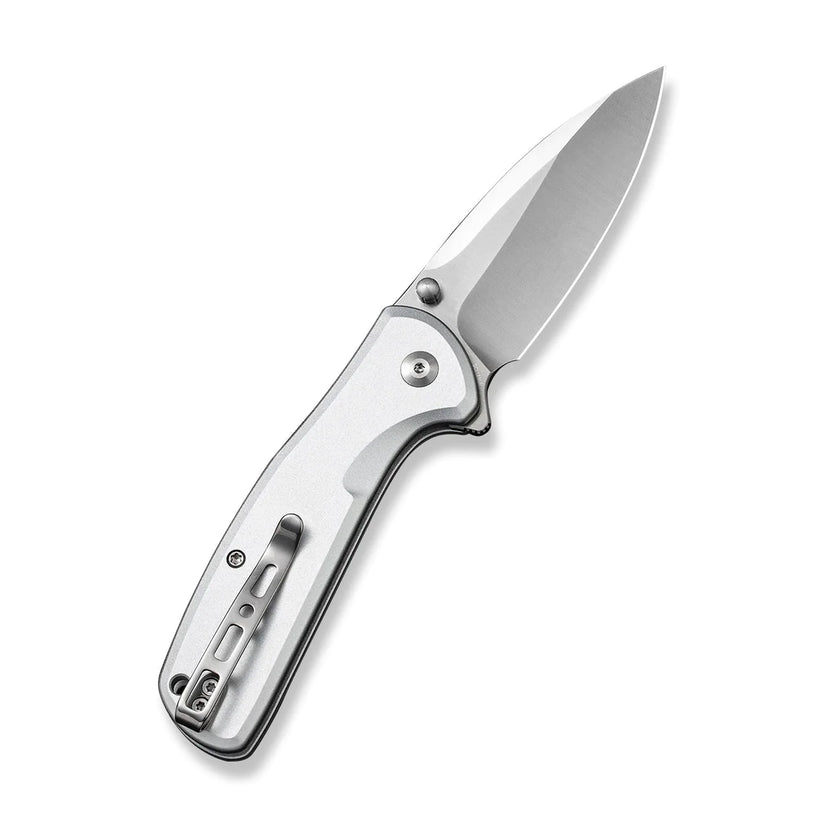 Sencut ArcBlast S22043B-2 - 2.98" 9Cr18MoV Satin Blade, Silver Aluminium Handle